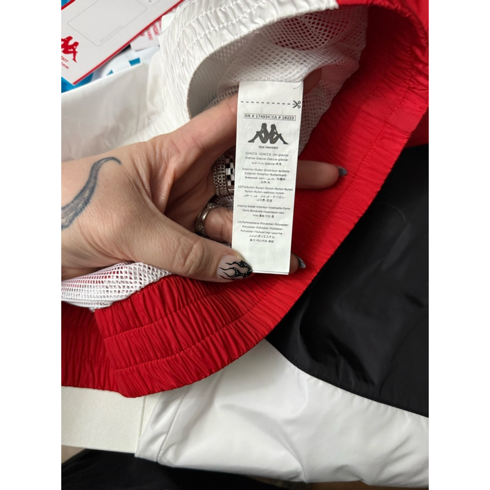 KAPPA NWT women’s red, white, and turquoise authentic race clemy - Picture 3 of 8